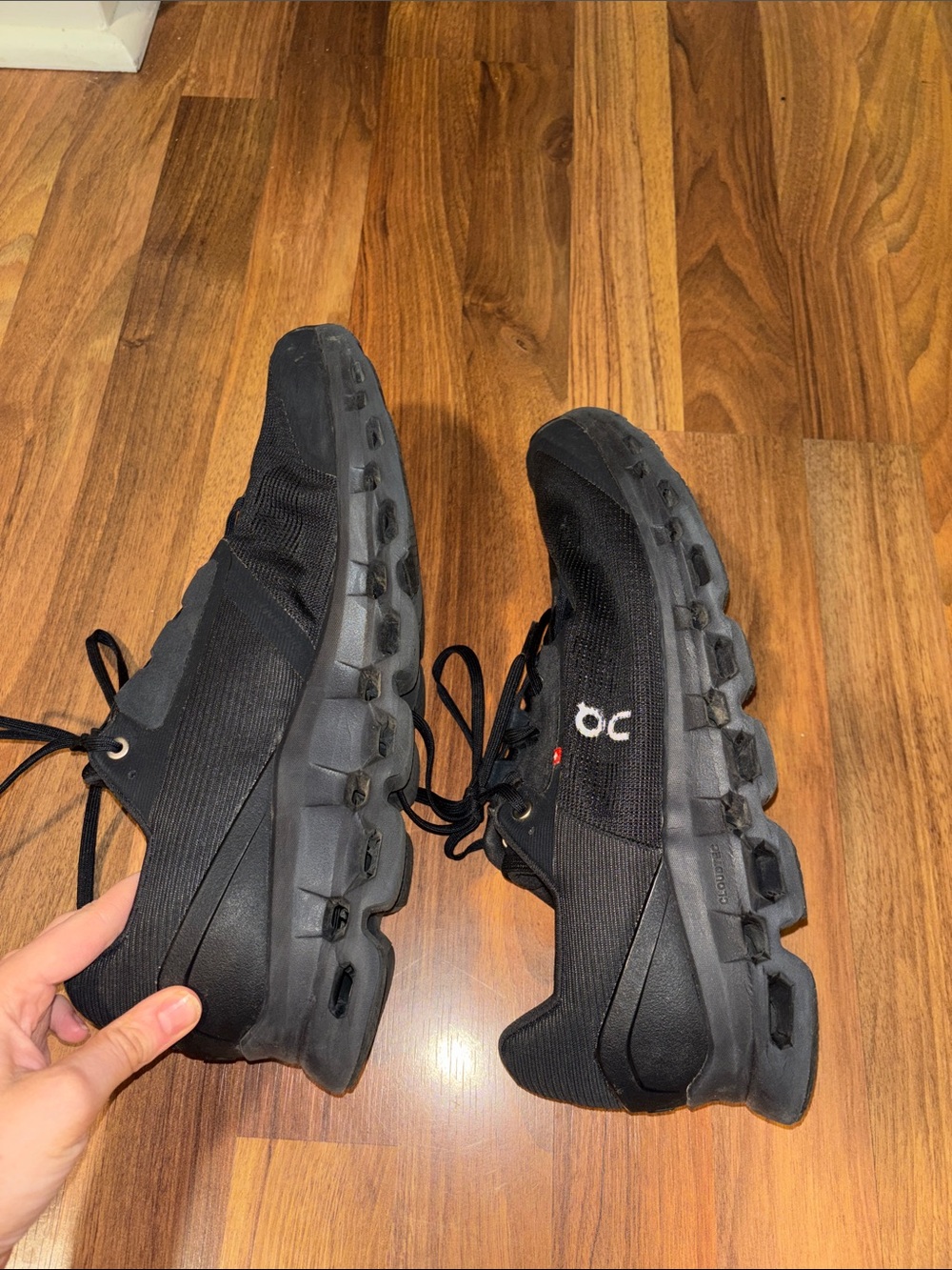 On Running Black Men's Athletic Running Sneakers | 12 - Picture 2 of 6